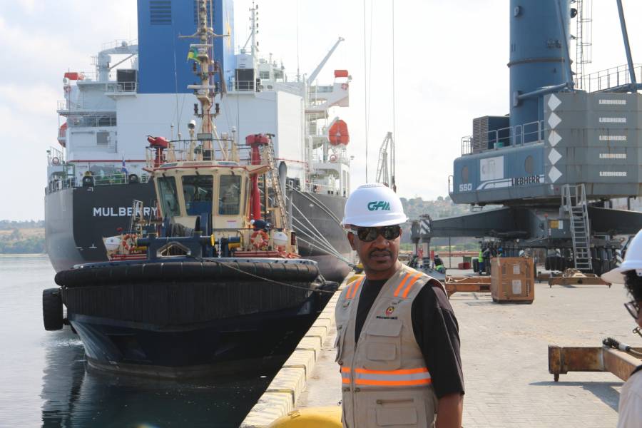 Obras do Porto de Nacala em 90%